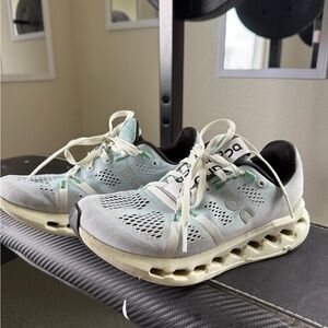 On Running Cloudswift 3 Women’s Size 6 Gray/Mint CloudTec Running Shoes